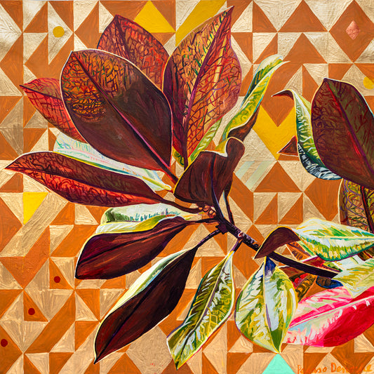 4:108 35x35cm Impresión Gicleé detalles pintados a mano
